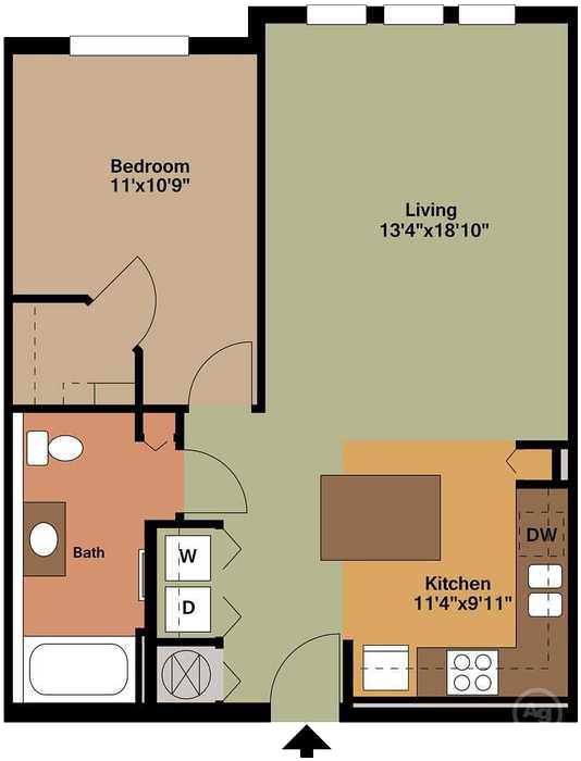 One Bedroom without Balcony