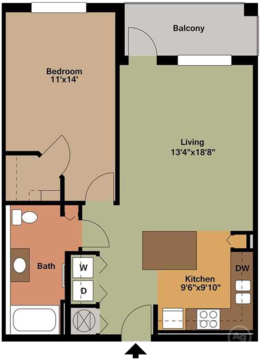 One Bedroom with Balcony